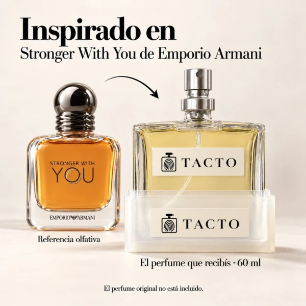 Frasco de Extracto - Inspirado en Stronger With You de Emporio Armani de TACTO